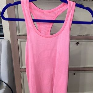 Lululemon pink racer back tank top